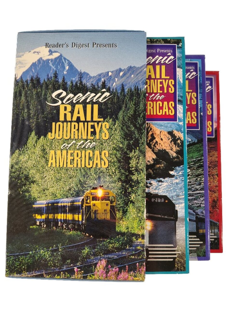 (1997) Readers Digest Scenic Rail Journeys of the Americas VHS Cassette 3-Pack